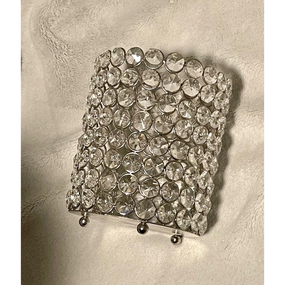 Crystal candle holder